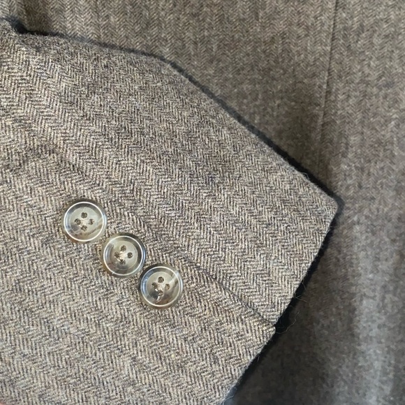 Lands End Herringbone Wool Blend Blazer - Picture 5 of 8